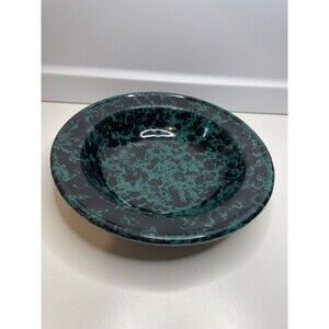 Bennington Pottery Green/Black Agate Bowl 1961 DG 8.5” Vintage